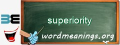 WordMeaning blackboard for superiority